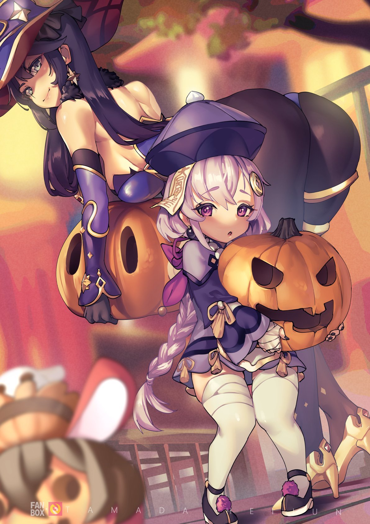 Геншин Хэллоуин арт