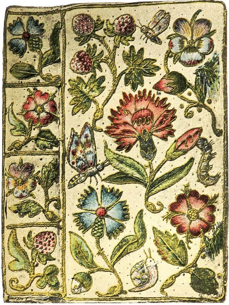 Старинный цветочный орнамент