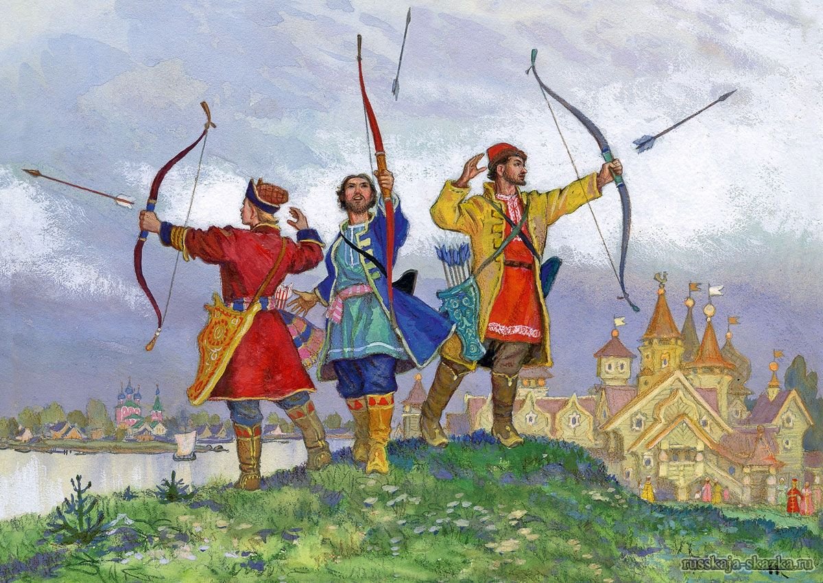 Кочергин Николай иллюстрации Царевна лягушка