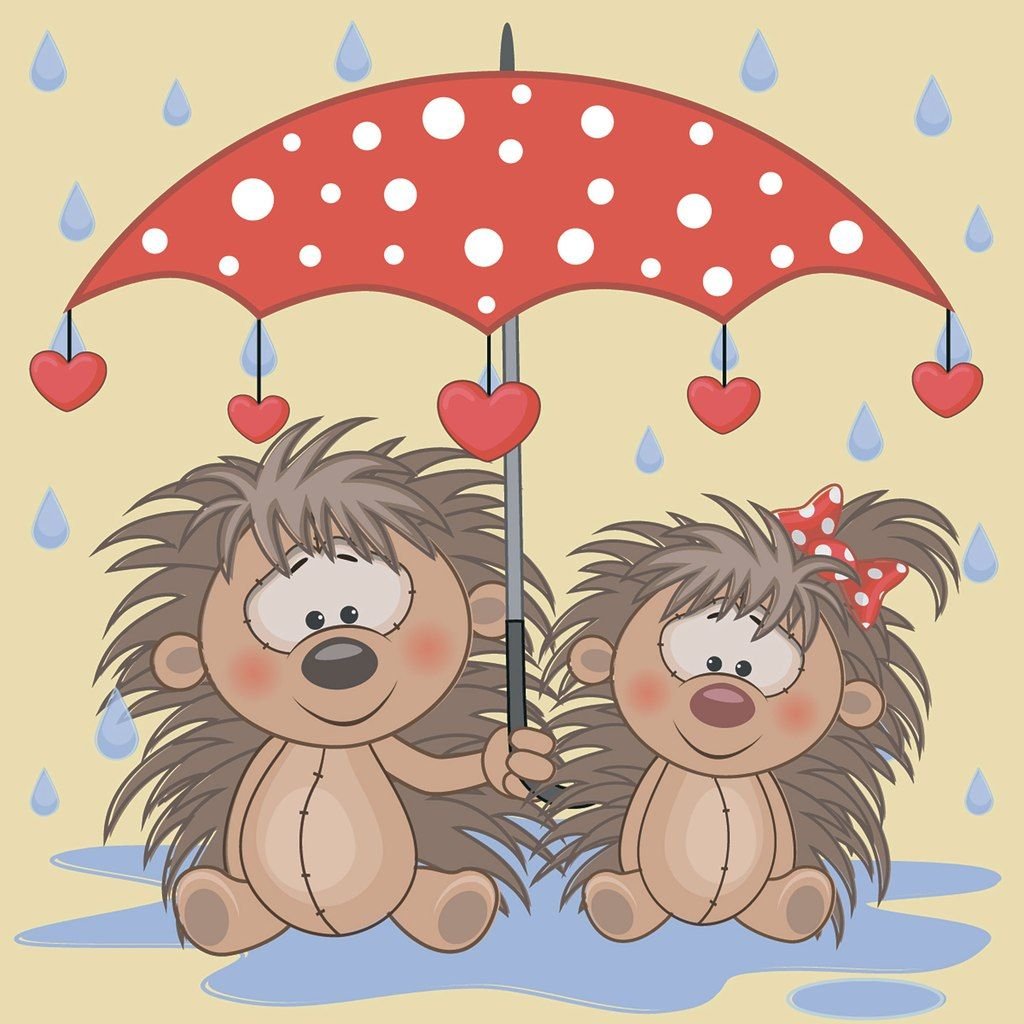 Влюбленные ежики