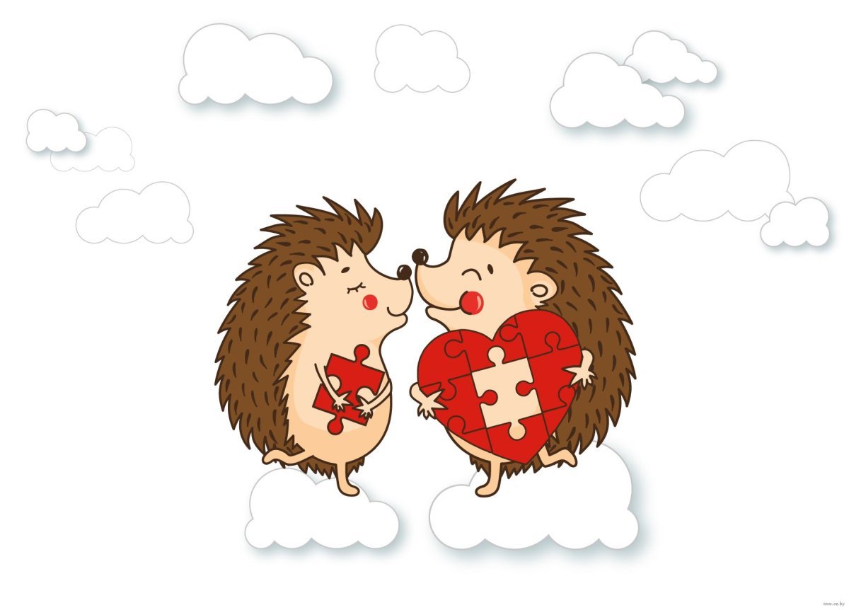 Влюбленные ежики