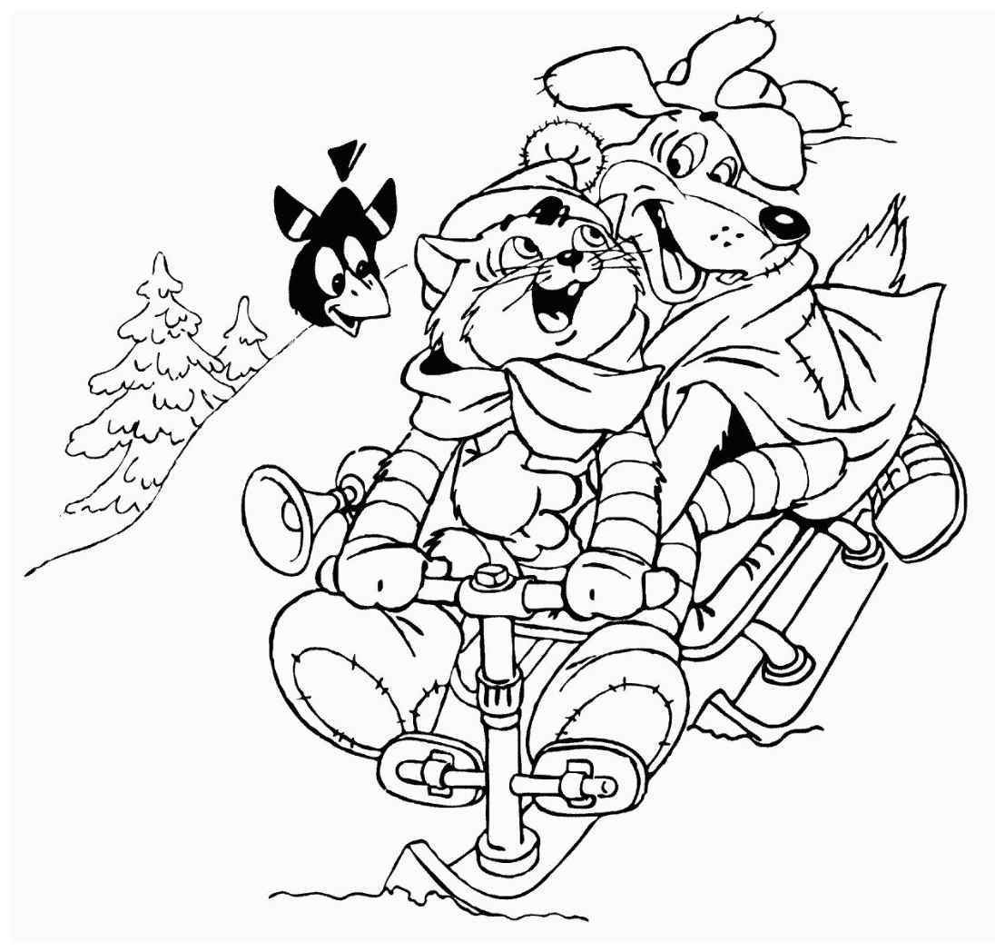 Раскраски для детей Простоквашино