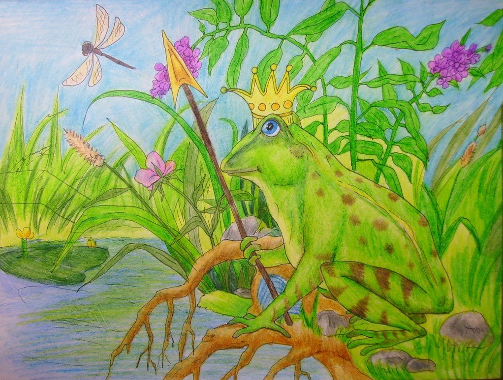 Царевна лягушка рисунок