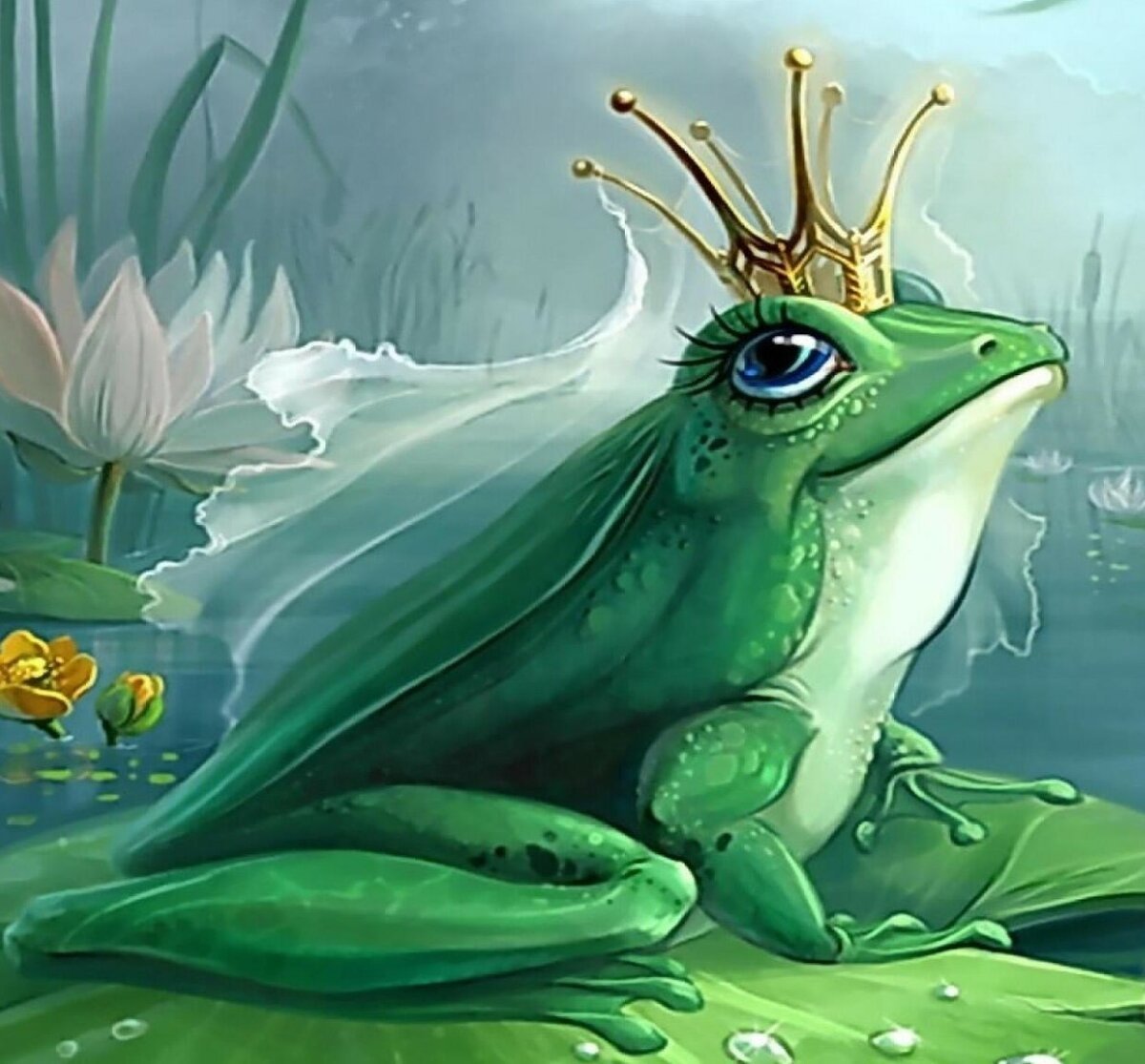 Царевна лягушка на кувшинке