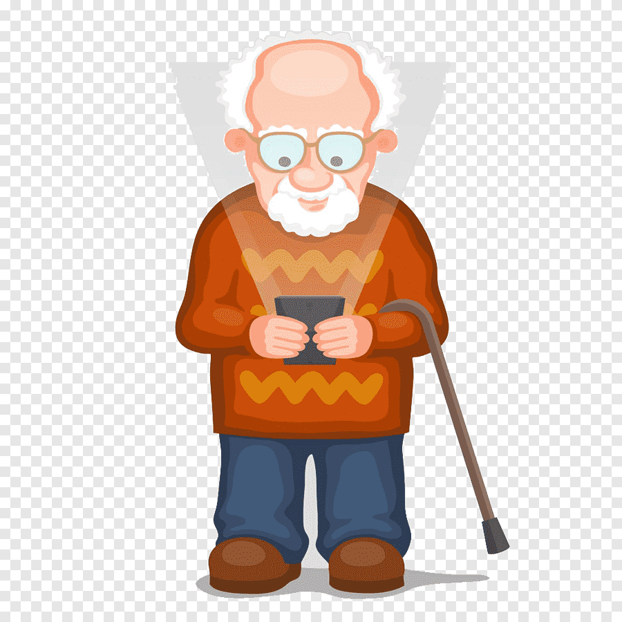 Мультяшный дед