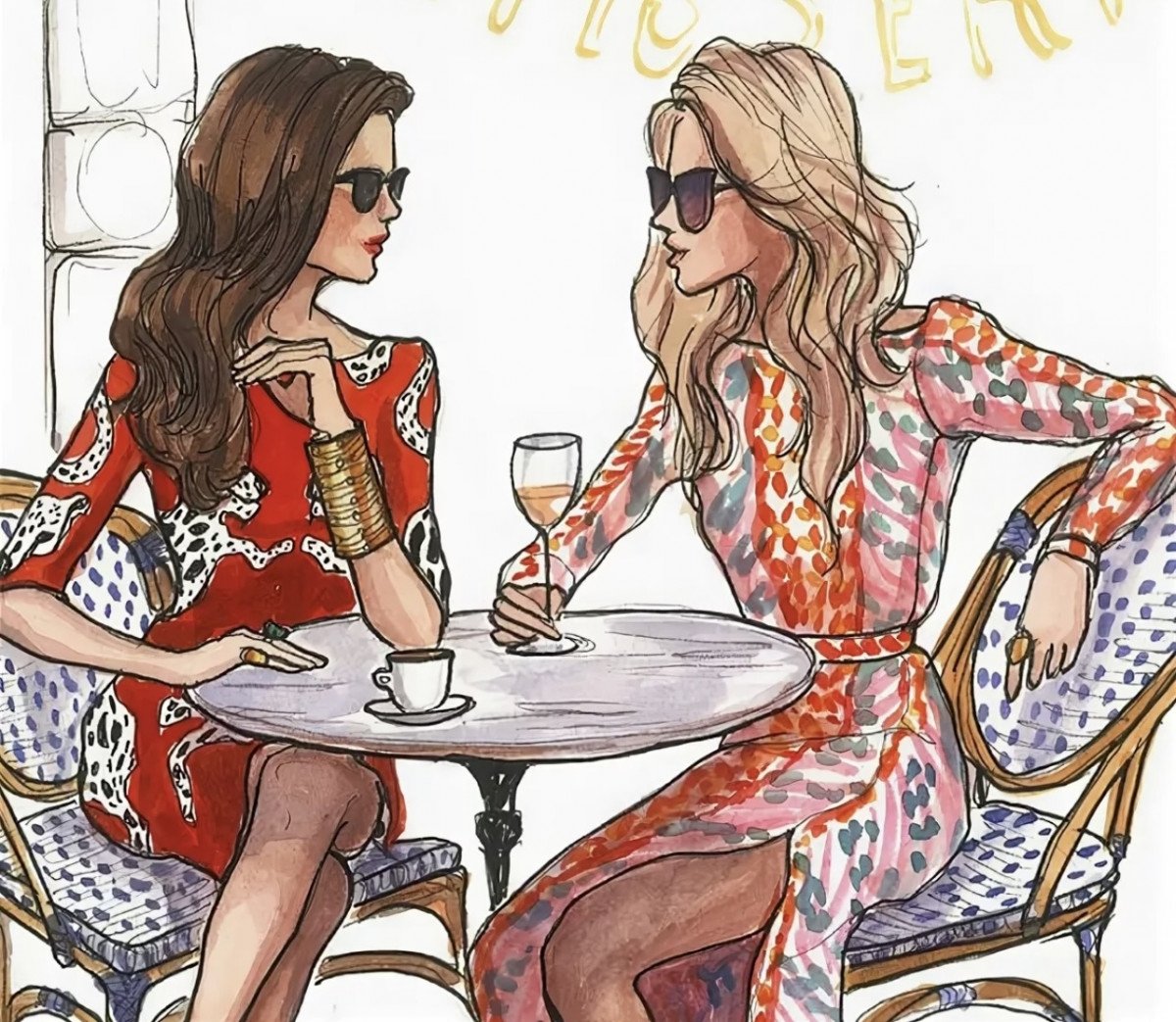 Две подруги встретились