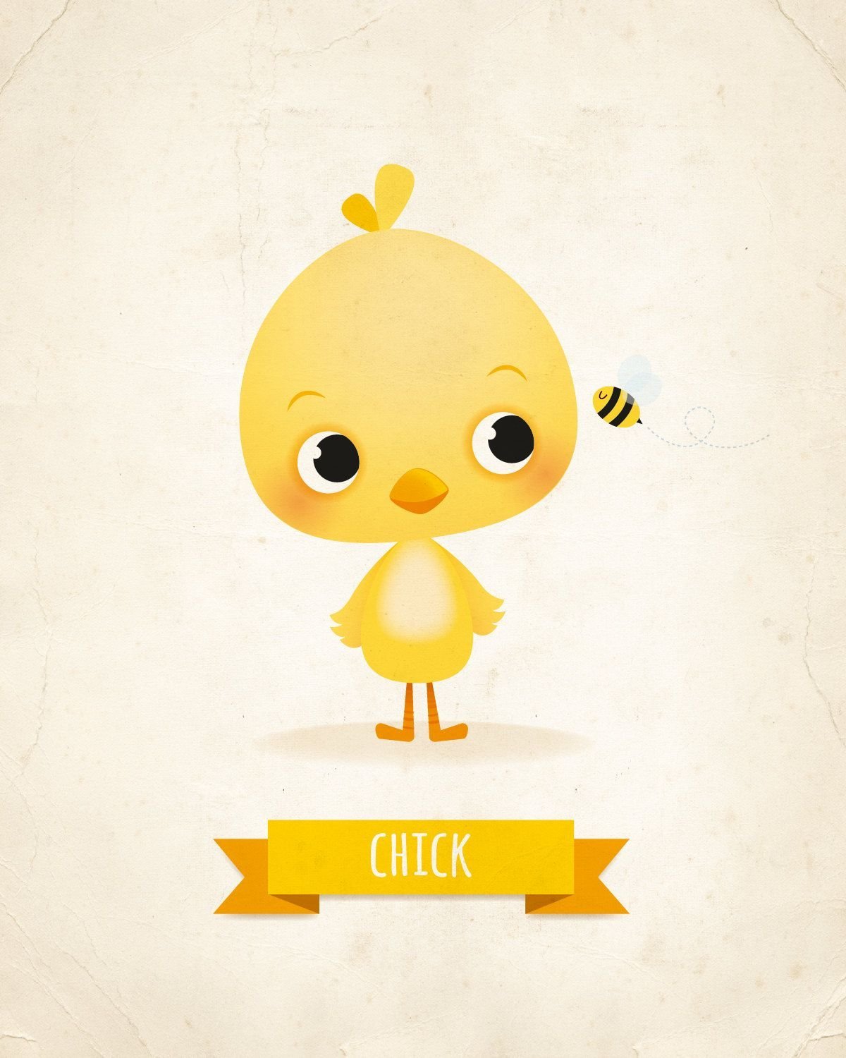 Цыпленок милый мультяшный
