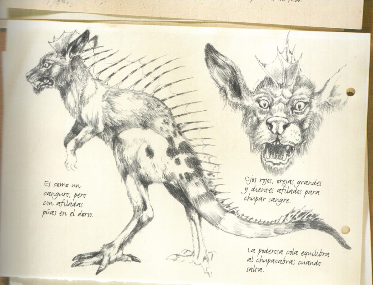 Чупакабра рисунок очевидцев