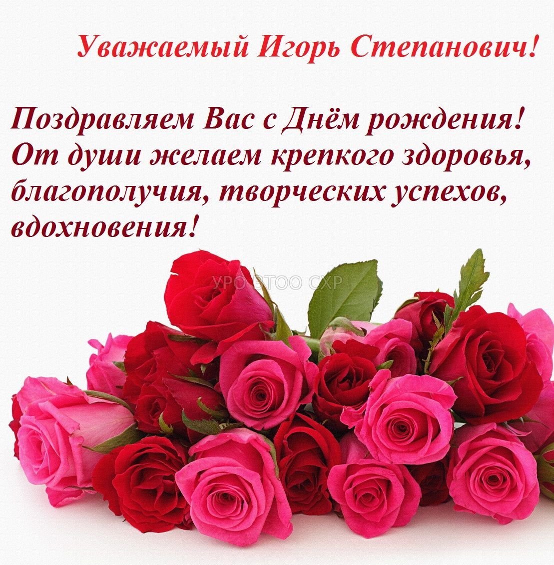 Поздравить Игоря с днем рождения