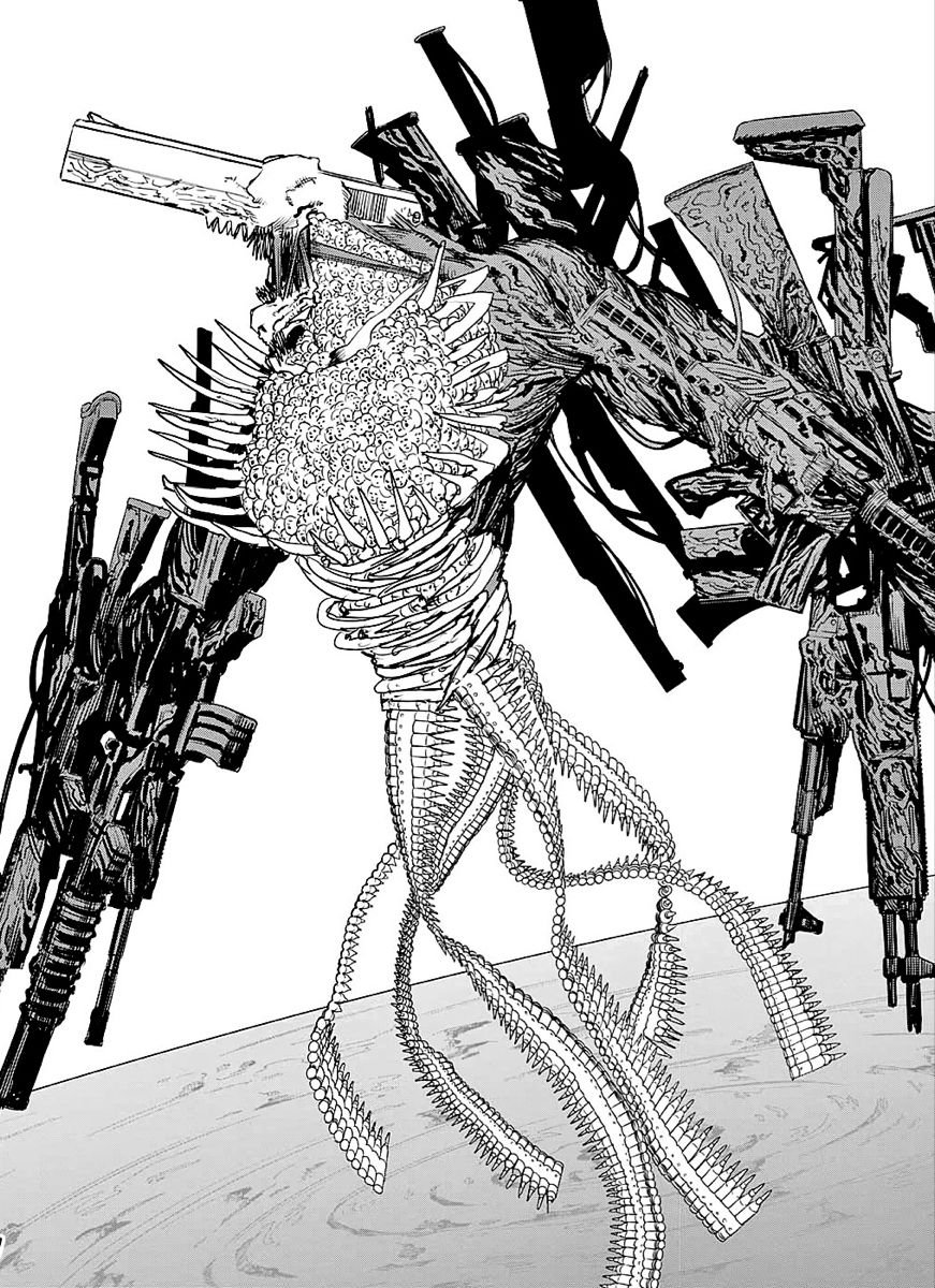 Денджи человек бензопила арт