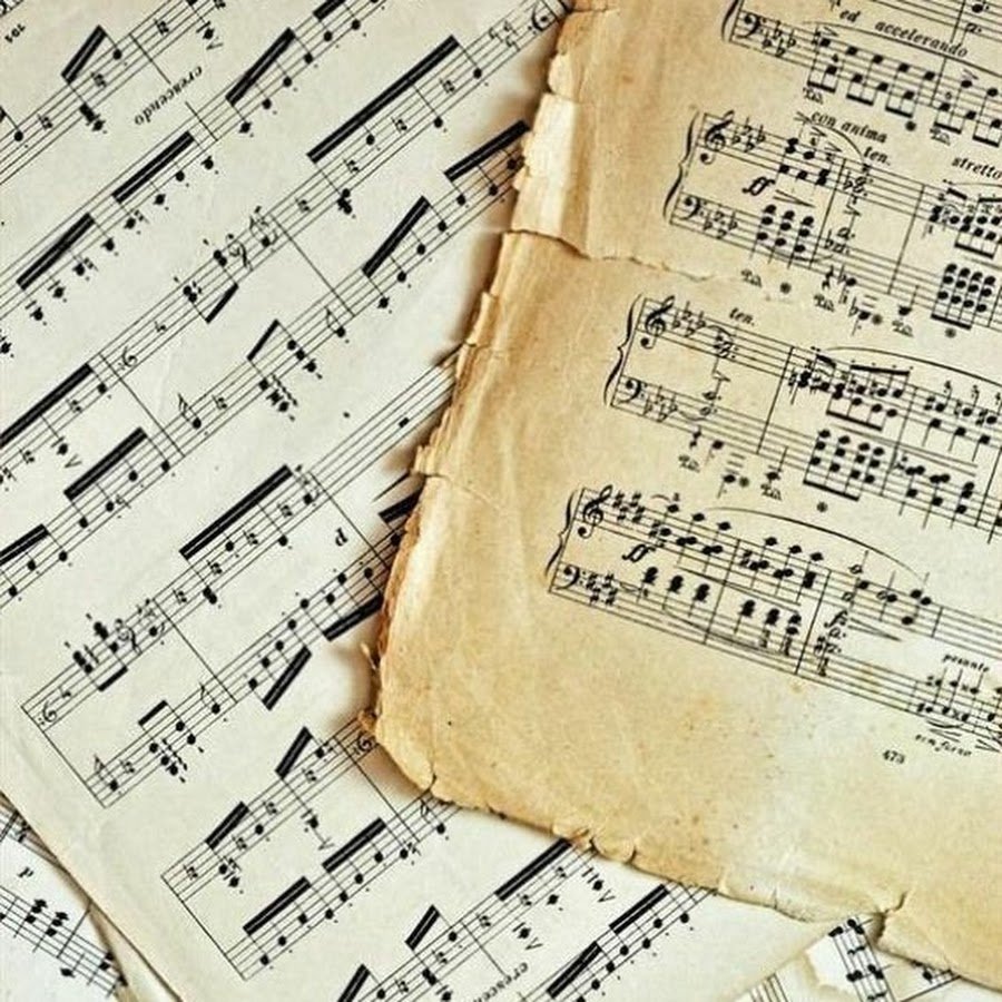 Старинные нотные листы
