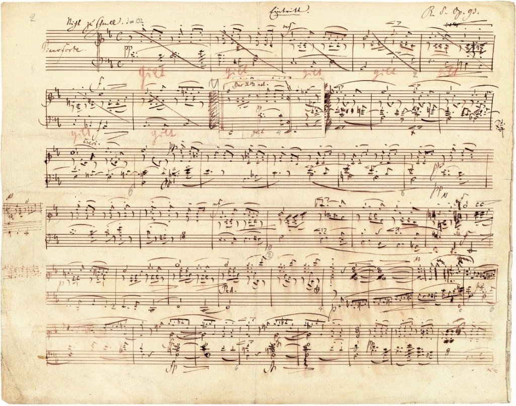 Шуман автограф