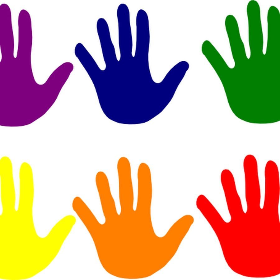 Цветные Отпечатки ладоней