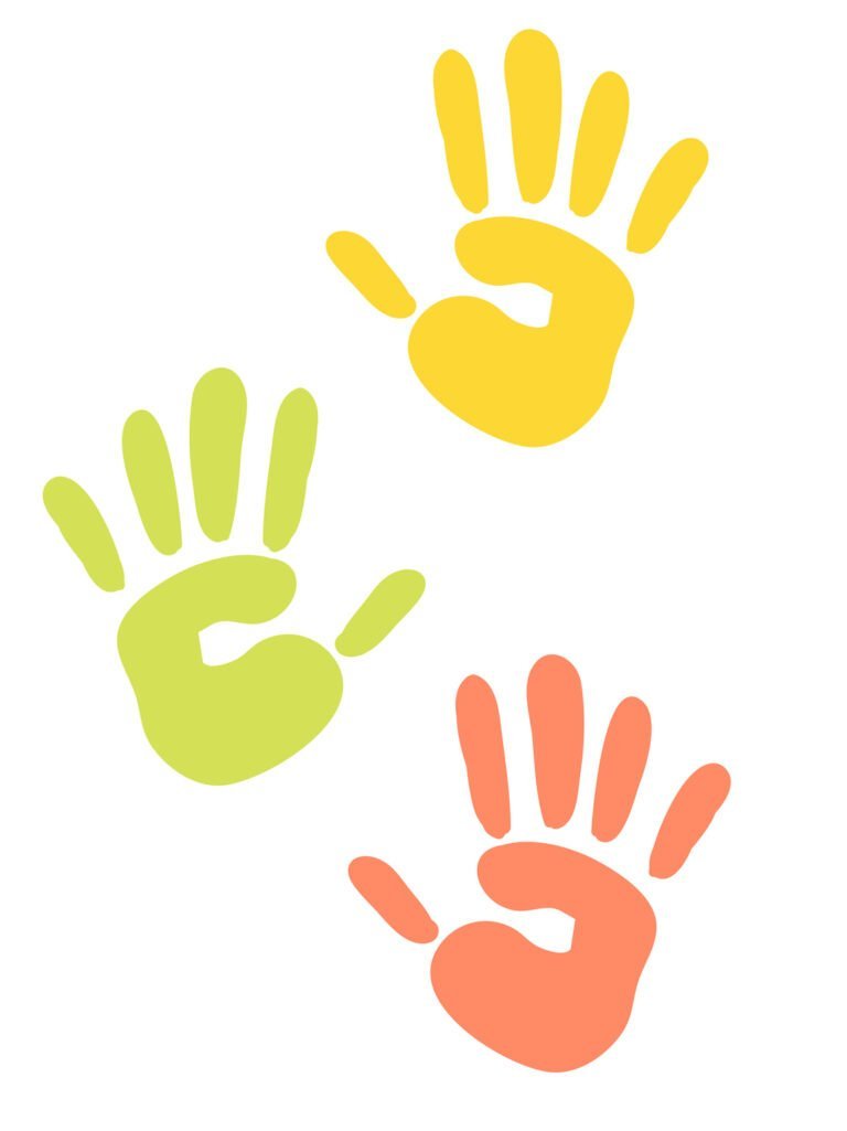 Детская ладонь вектор