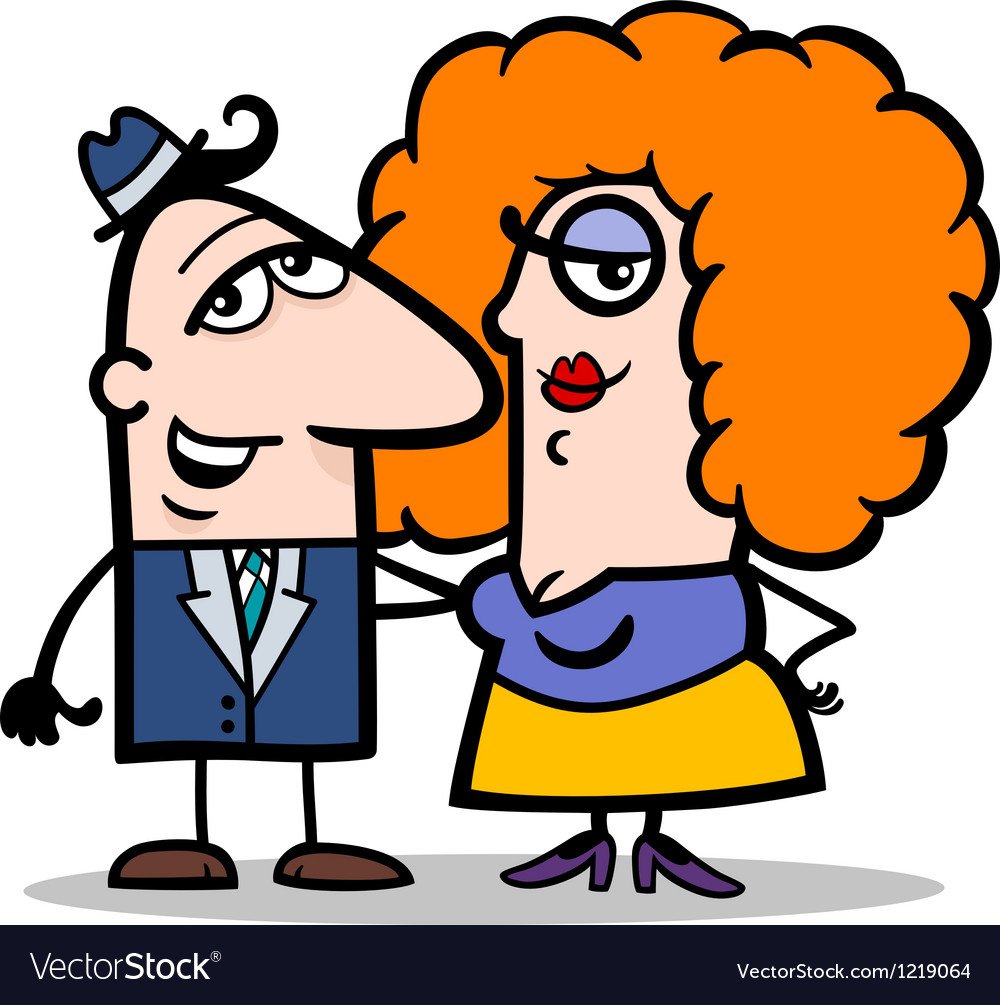 Мультяшные мужчины и женщины прикольные