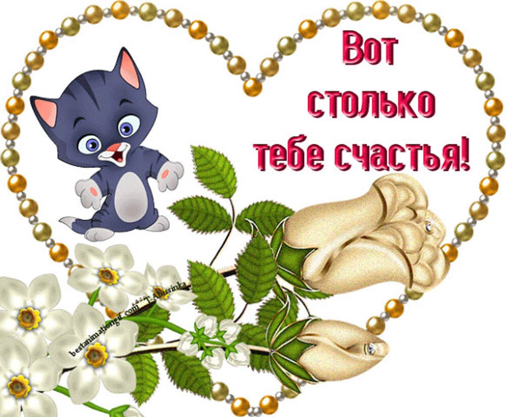 Вот столько тебе счастья