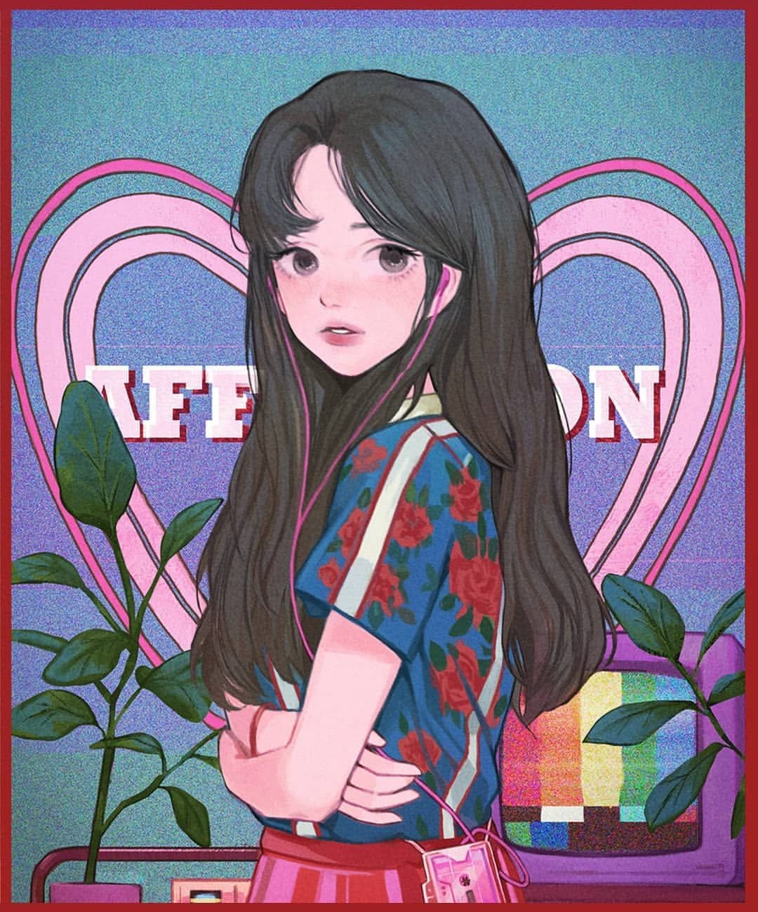 Девушка в венке арт