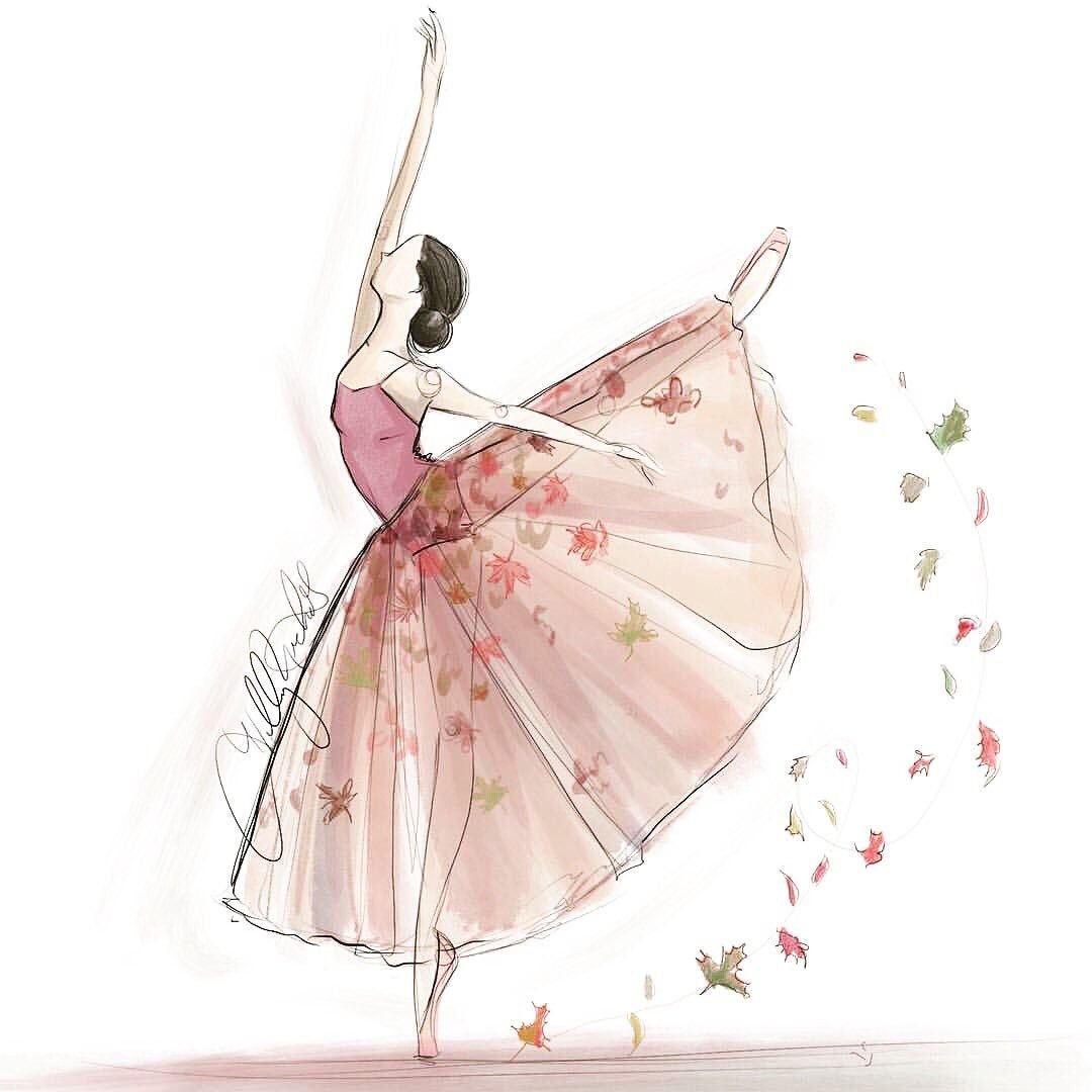Балерина рисунок
