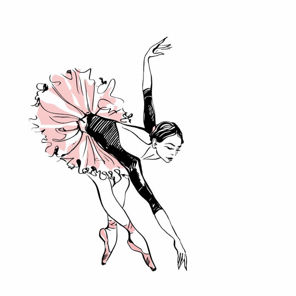 Маленькие нарисованные балерины