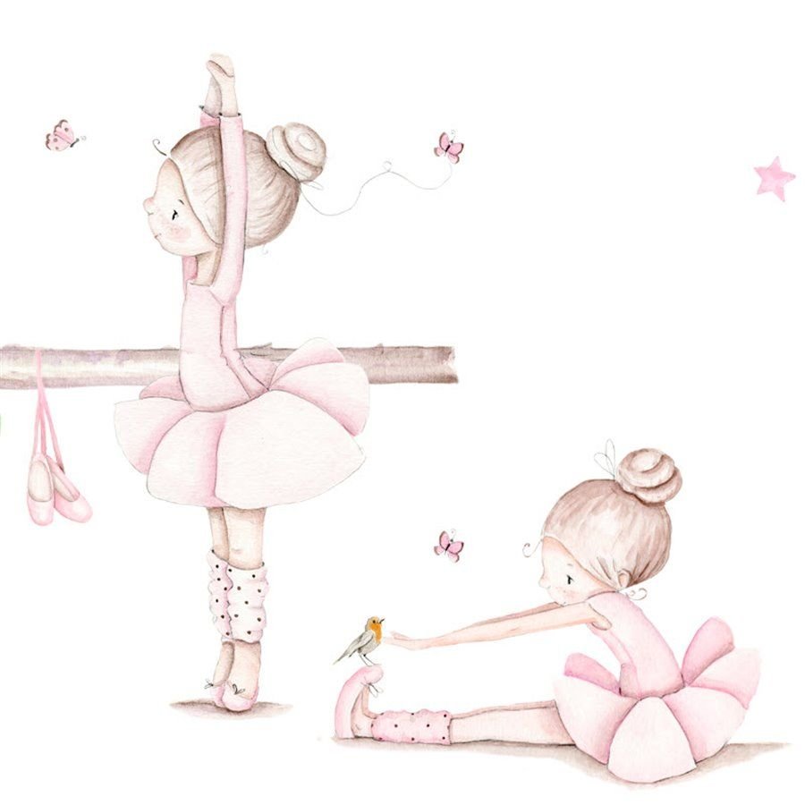 Балерина трафарет