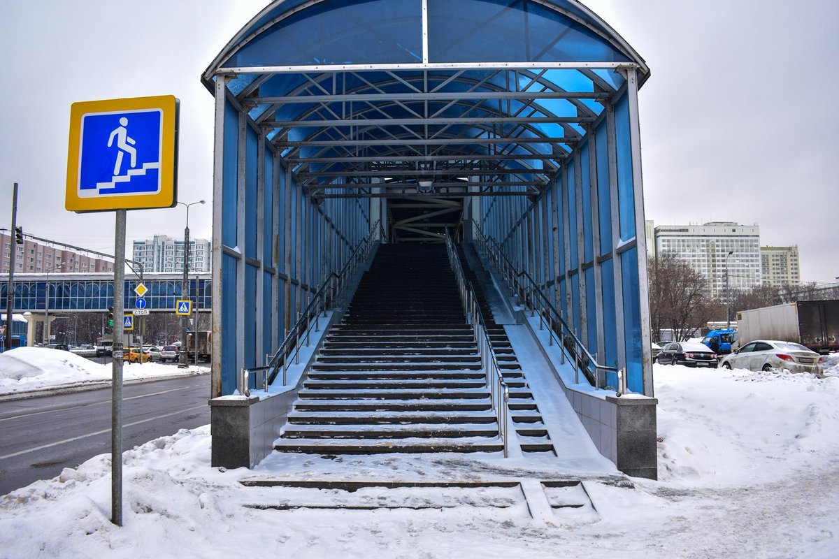 Надземный переходной мост поселок Ахтырский