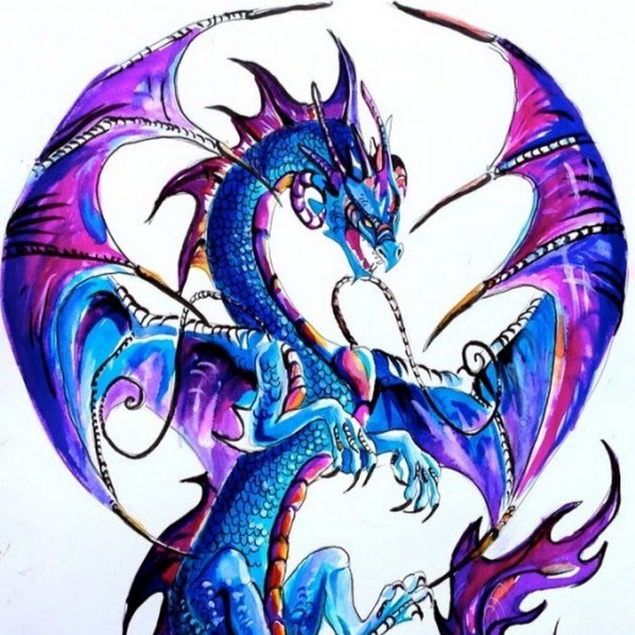 Стилизованные драконы