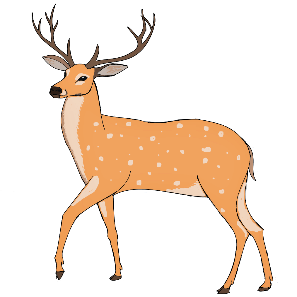 Олень арт новый год