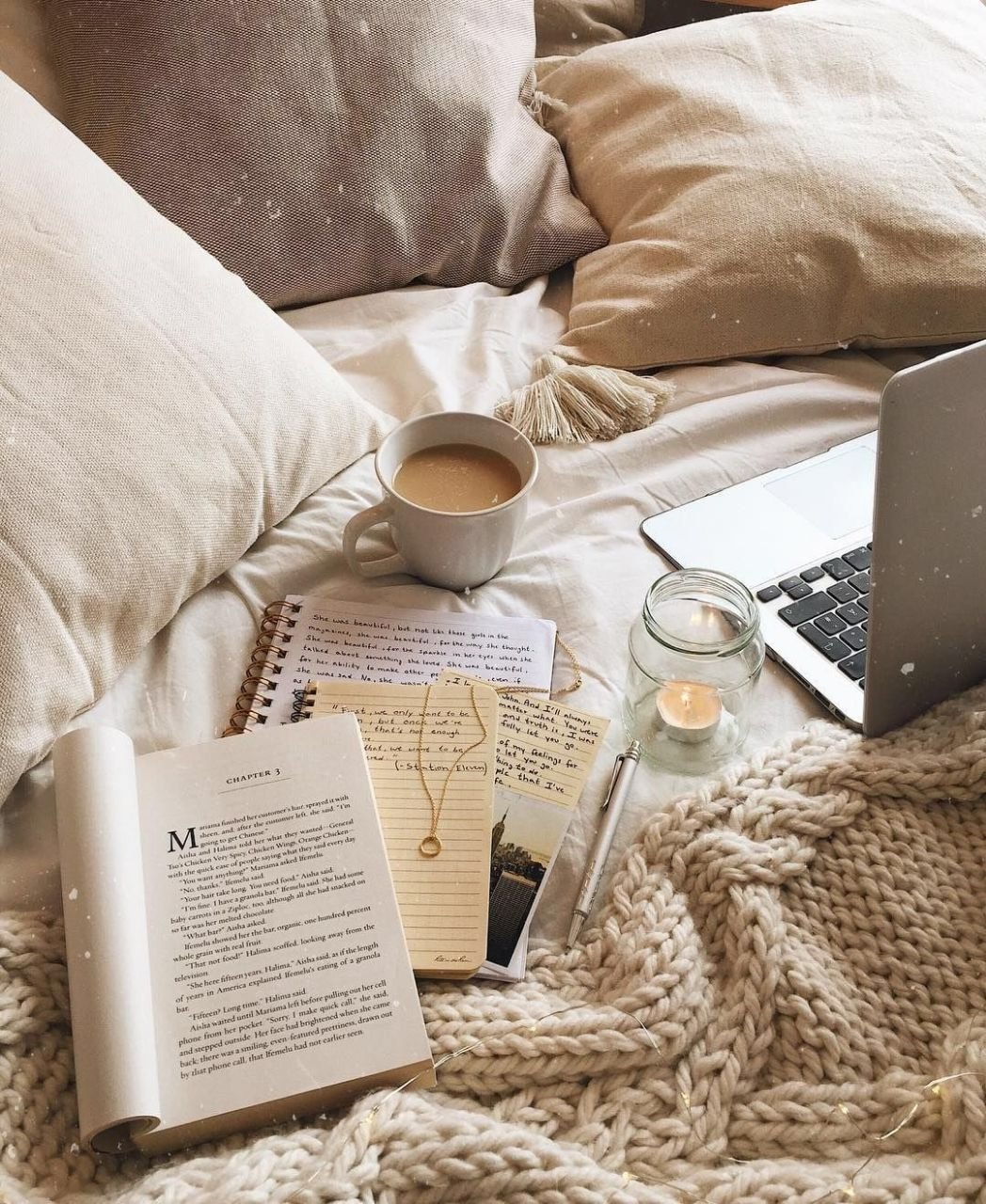 Кофе плед ноутбук