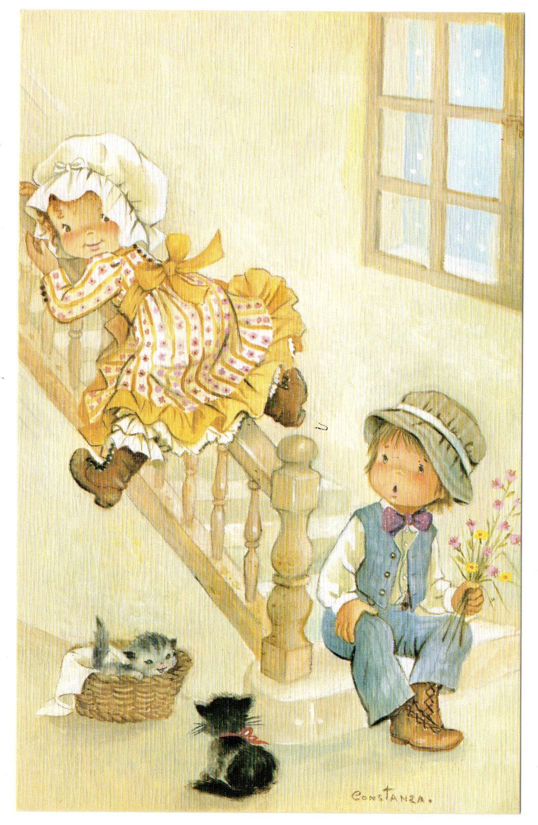 Старые открытки с добрым утром