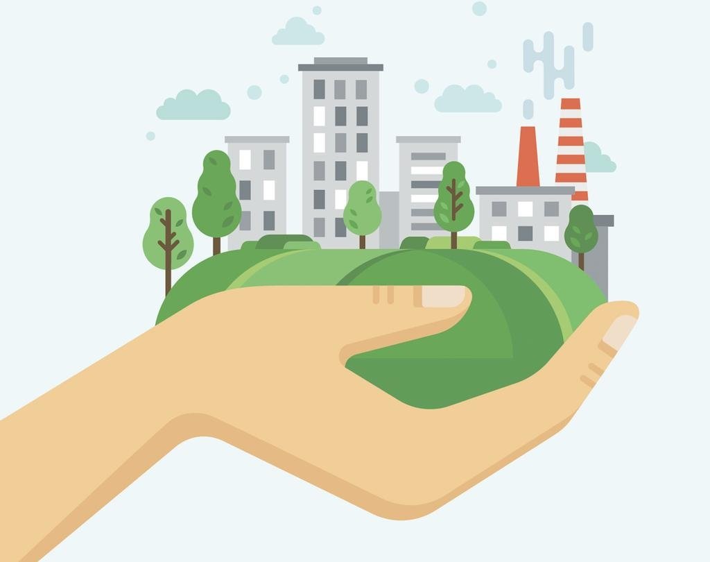 Иллюстрация экология города