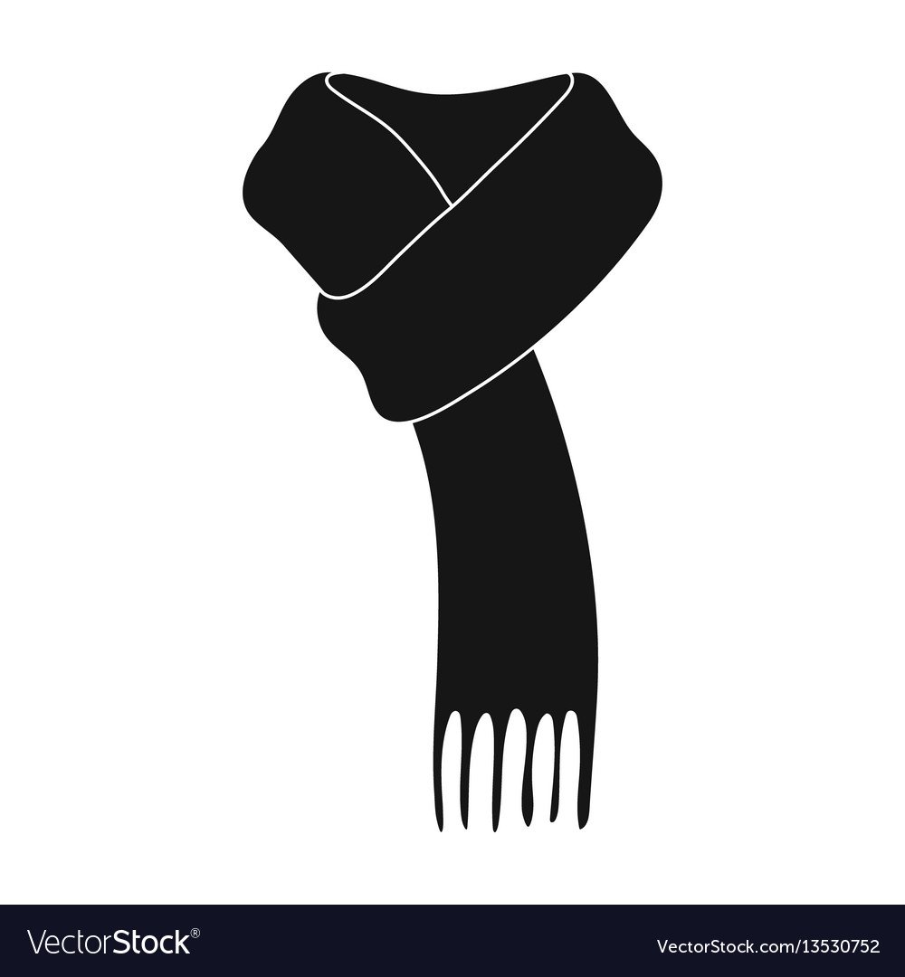 Черно белый шарф мужской