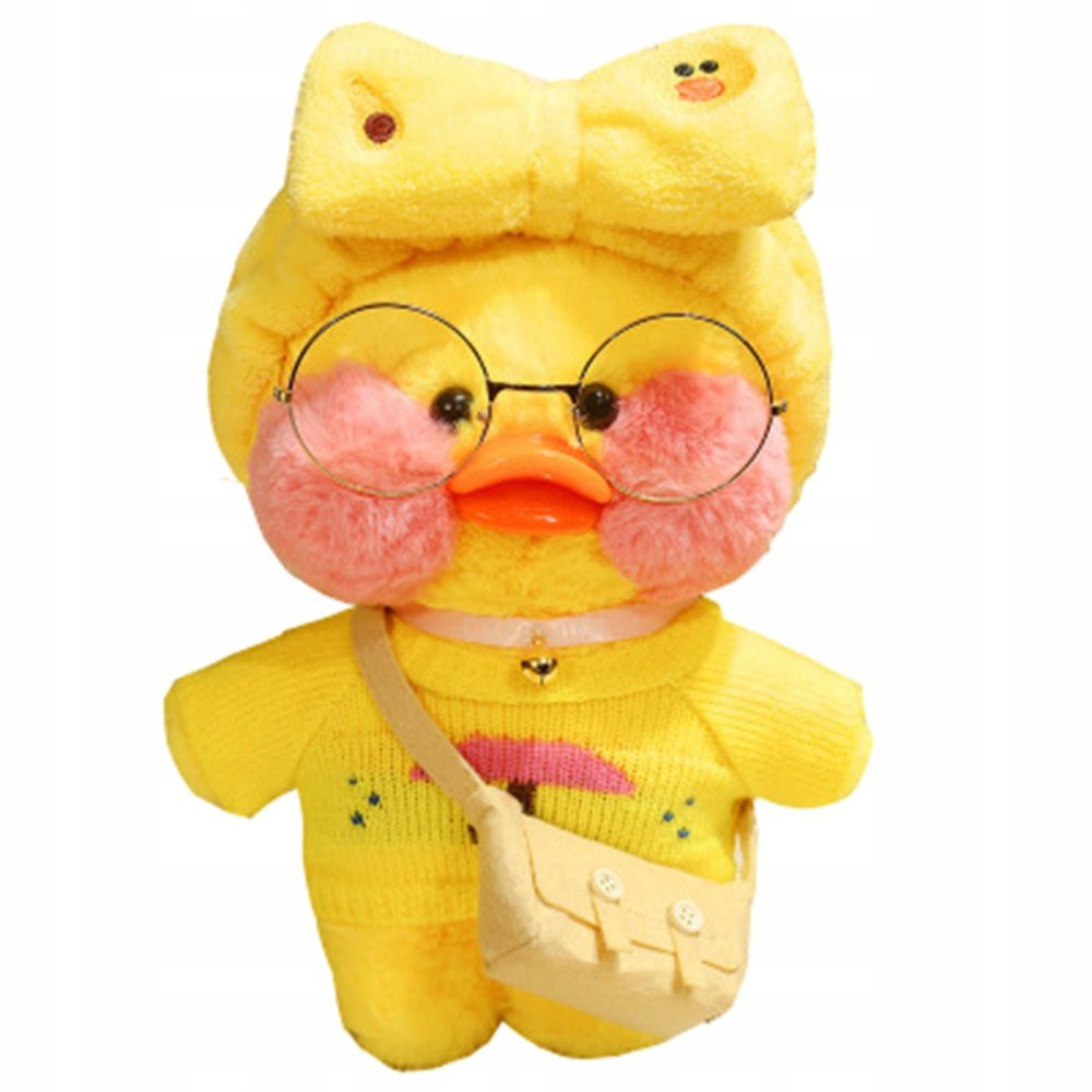 Мягкая игрушка утенок Лала Фанфан lalafanfan (бежевый, 30см)