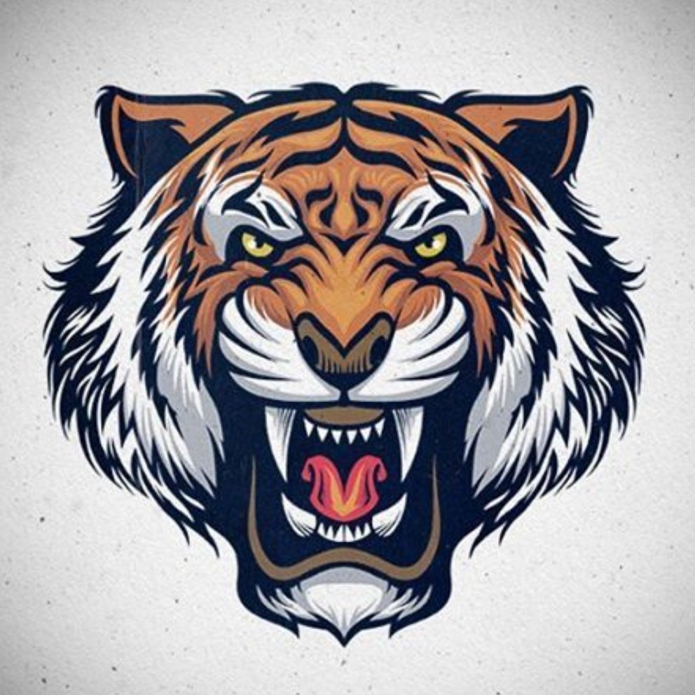 Стикер тигр