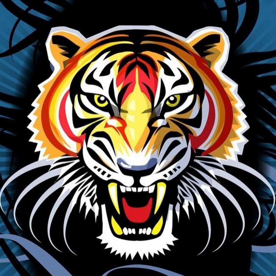 Тигр рисунок скетч