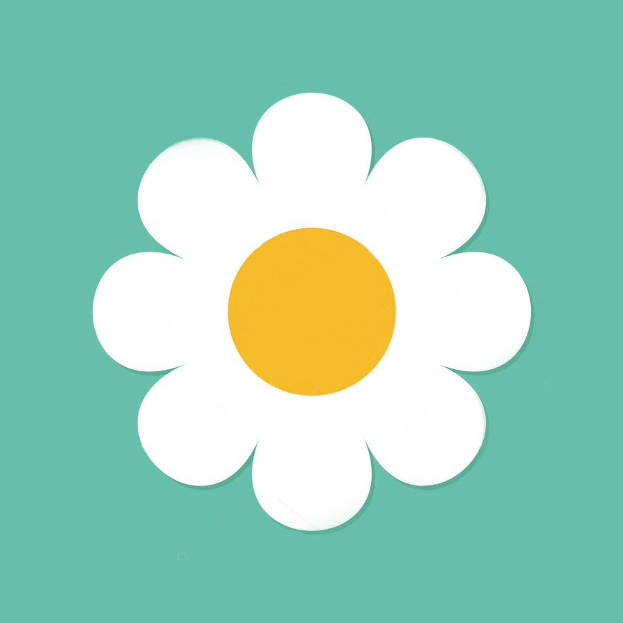 Графическое изображение ромашки