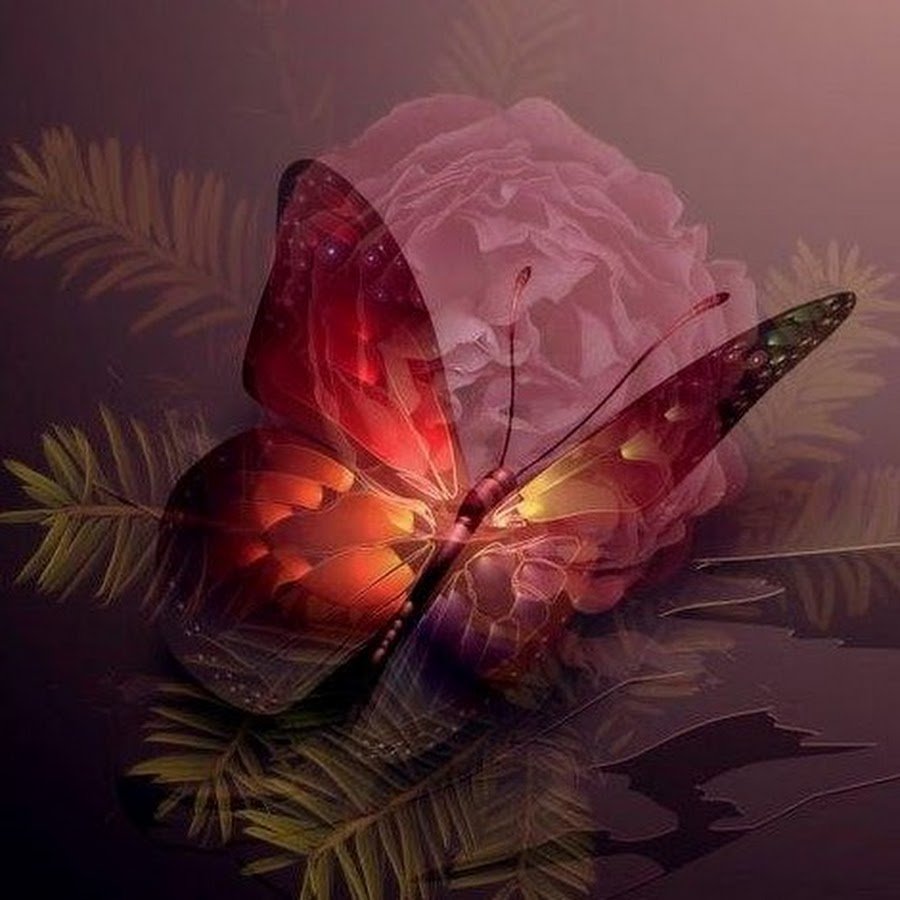 Сказочные цветы с пожеланием доброго утра