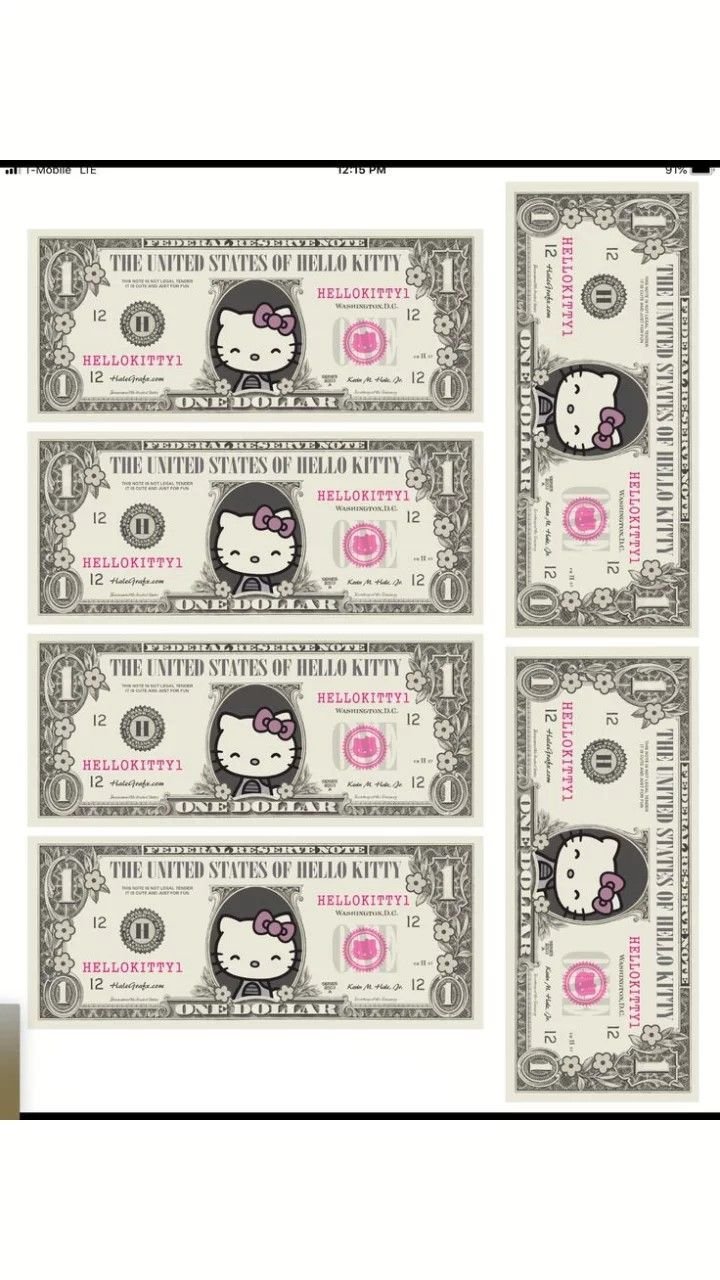 Деньги hello Kitty