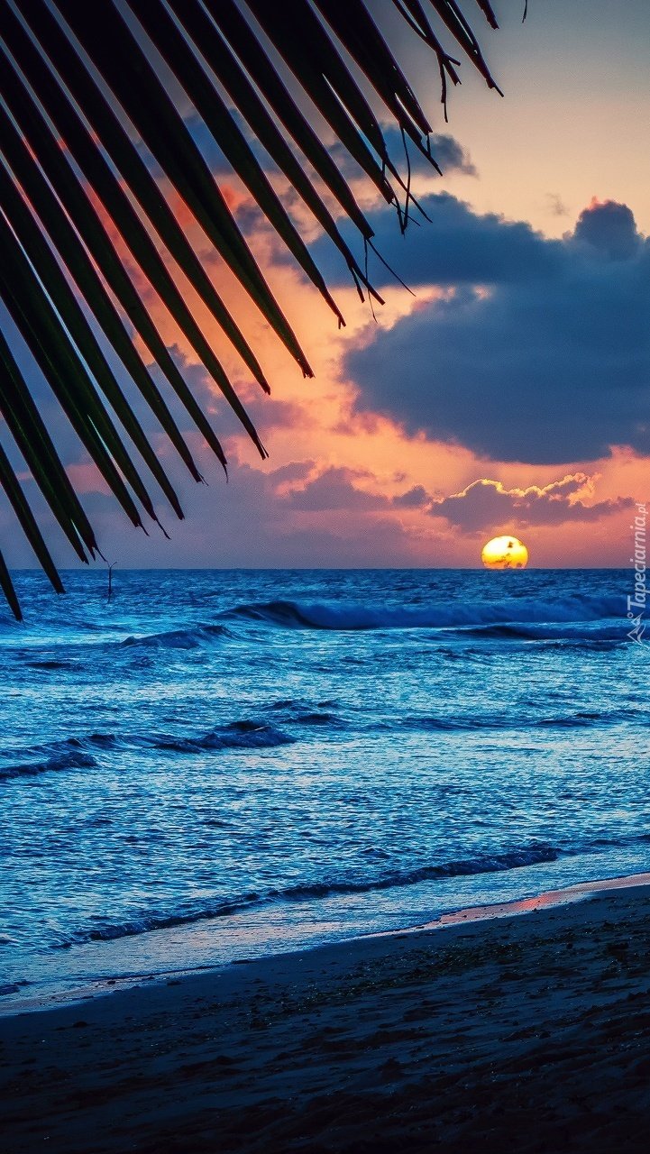 Закат на море