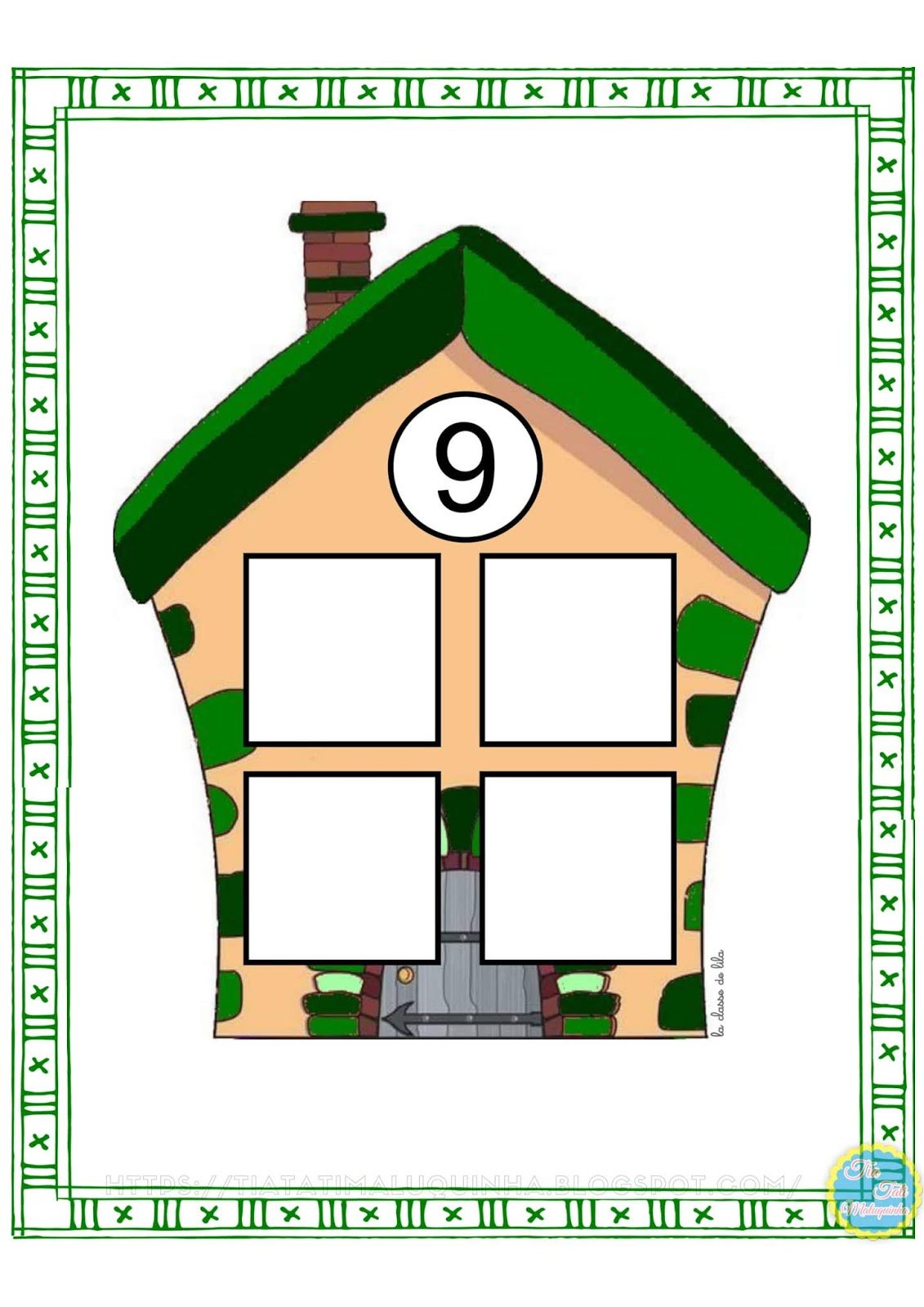 Домик с окошками для детей