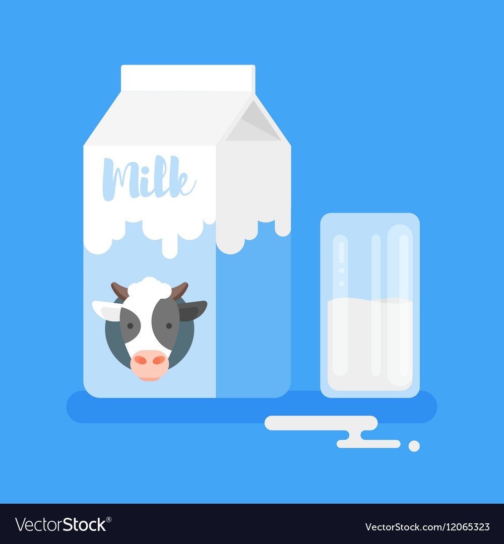 Стакан молока Flat