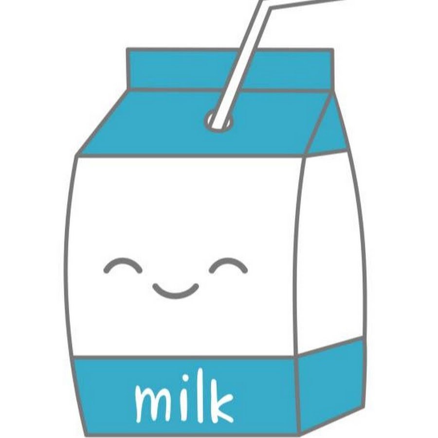 Пакет молока мультяшный