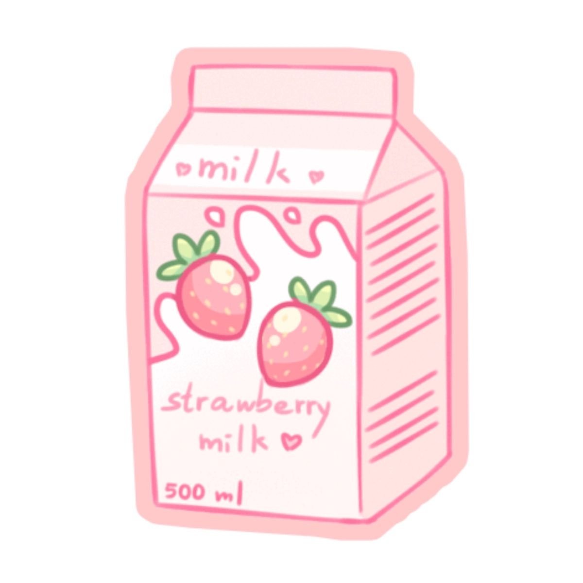 Наклейки Strawberry Milk