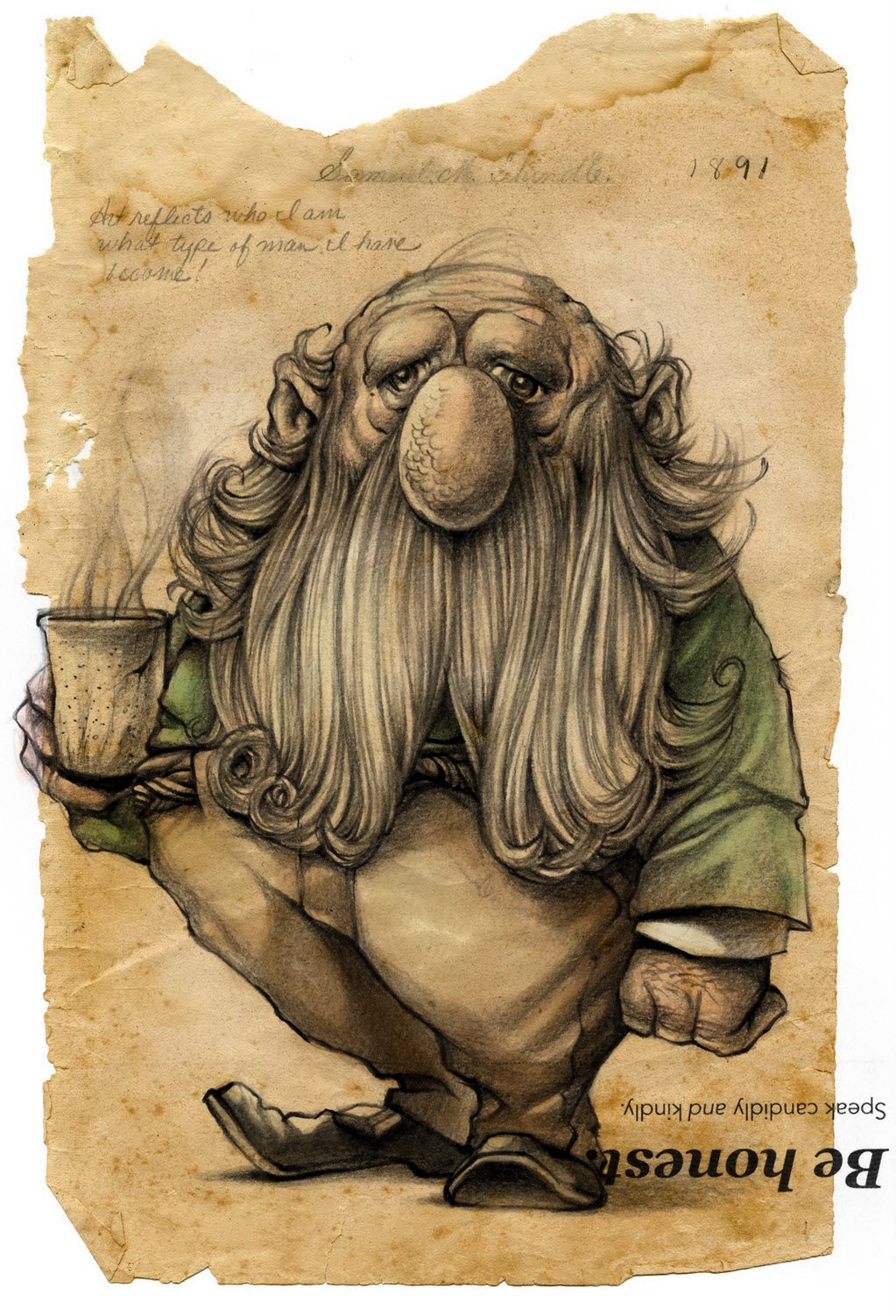 Домовой карикатура