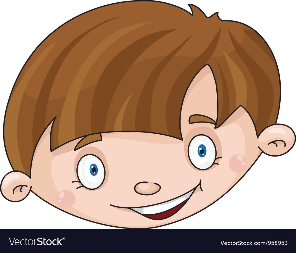 Мультяшная голова мальчика