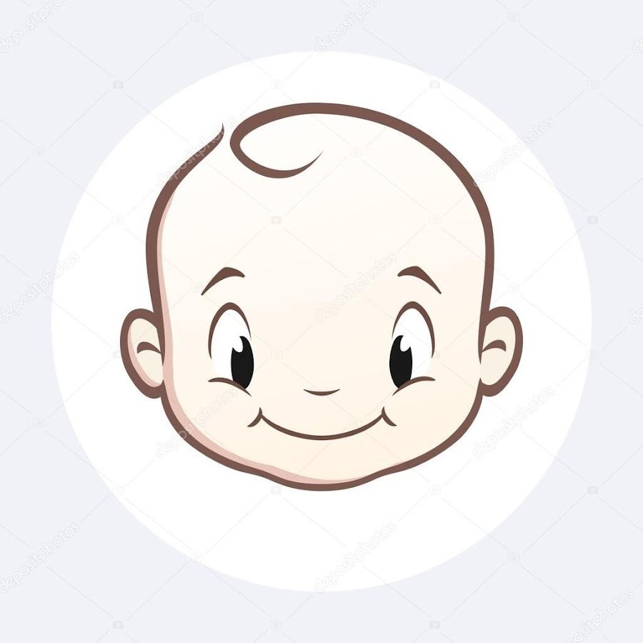 Голова ребенка мультяшная