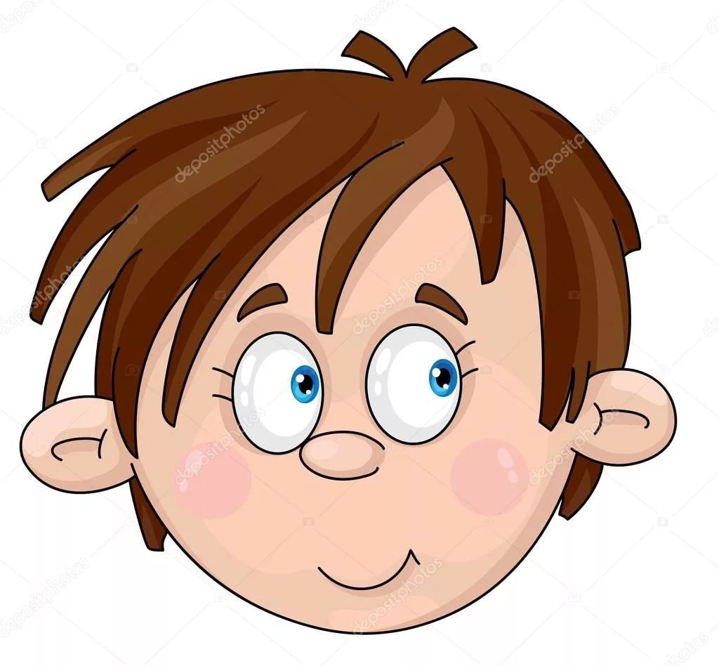 Мультяшное лицо мальчика