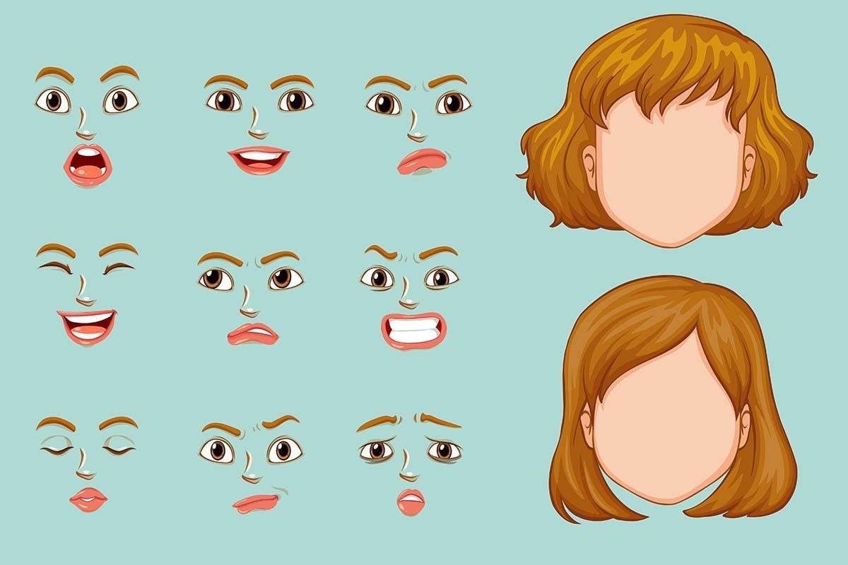 Грустное и веселое лицо