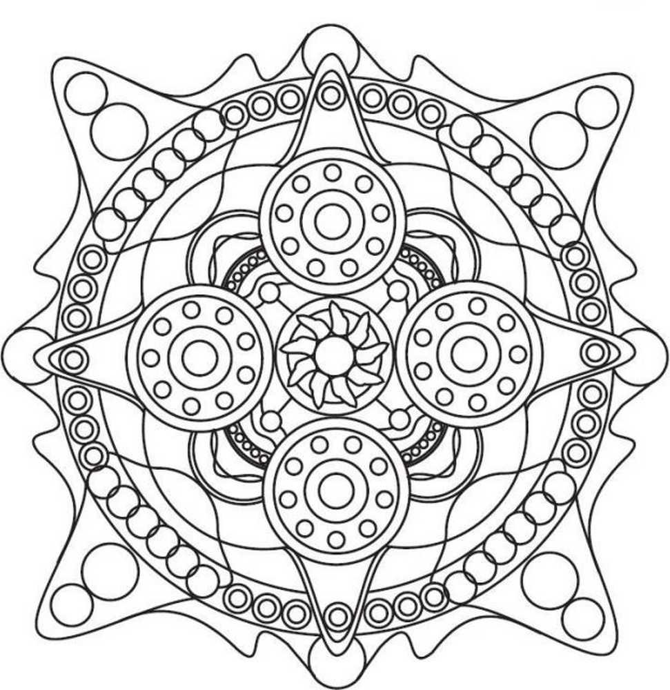 Мандала денежная спираль