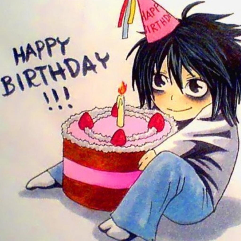С днём рождения красивые поздравления аниме