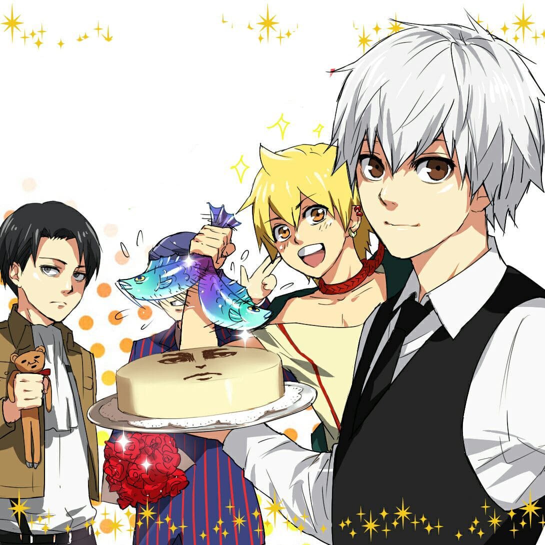 Торт в стиле аниме